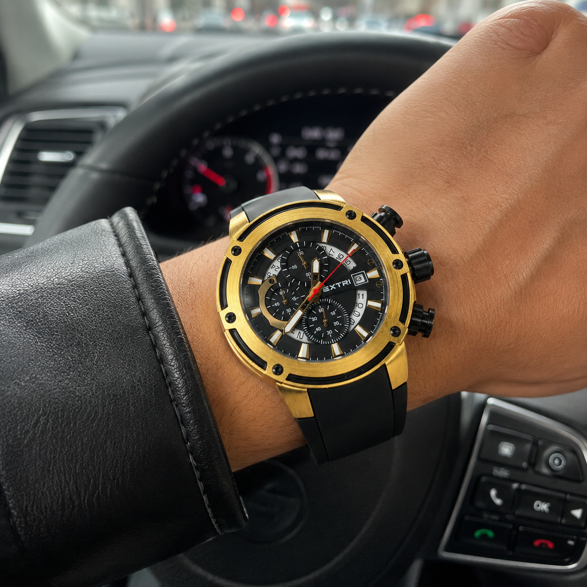 EXTRI Premium Chronograph Watch with Container Box