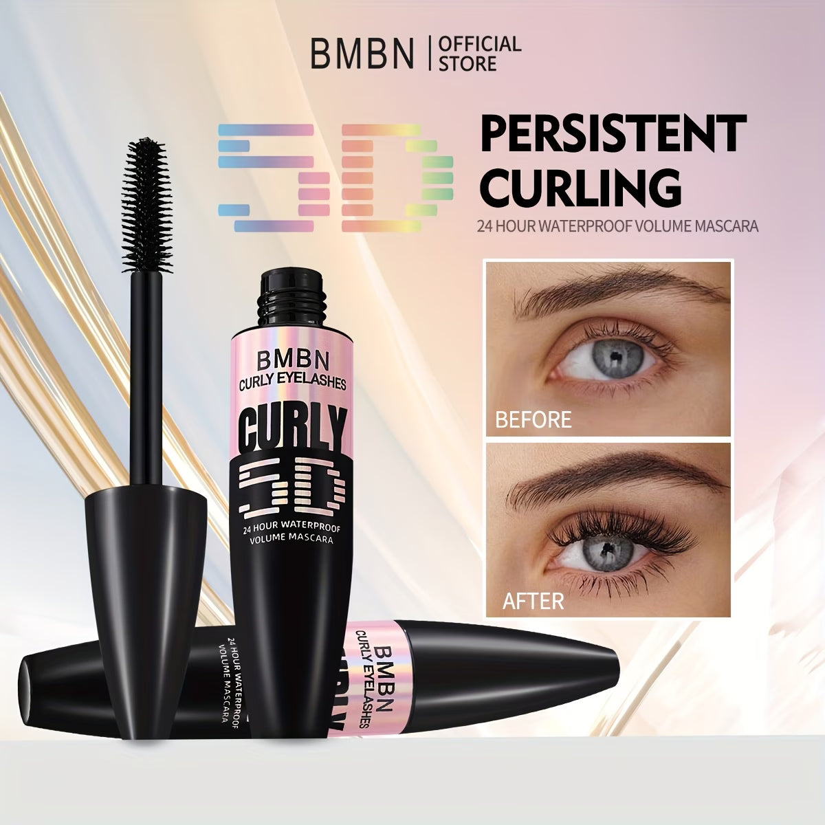 BMBN Curly 5D Mascara – Long, Thick & Curled Lashes | ماسكارا للرموش الكثيفة والطويلة