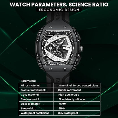 Mark Fairwhale FW-5690 Luxury Sport Watch – 1 Year Warranty | ساعة مارك فيرويل الرياضية – ضمان سنة كاملة