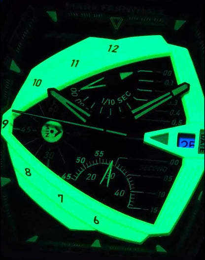 Mark Fairwhale FW-5690 Premium Sports Watch – Black Edition | ساعة مارك فيرويل الرياضية الفاخرة – الإصدار الأسود