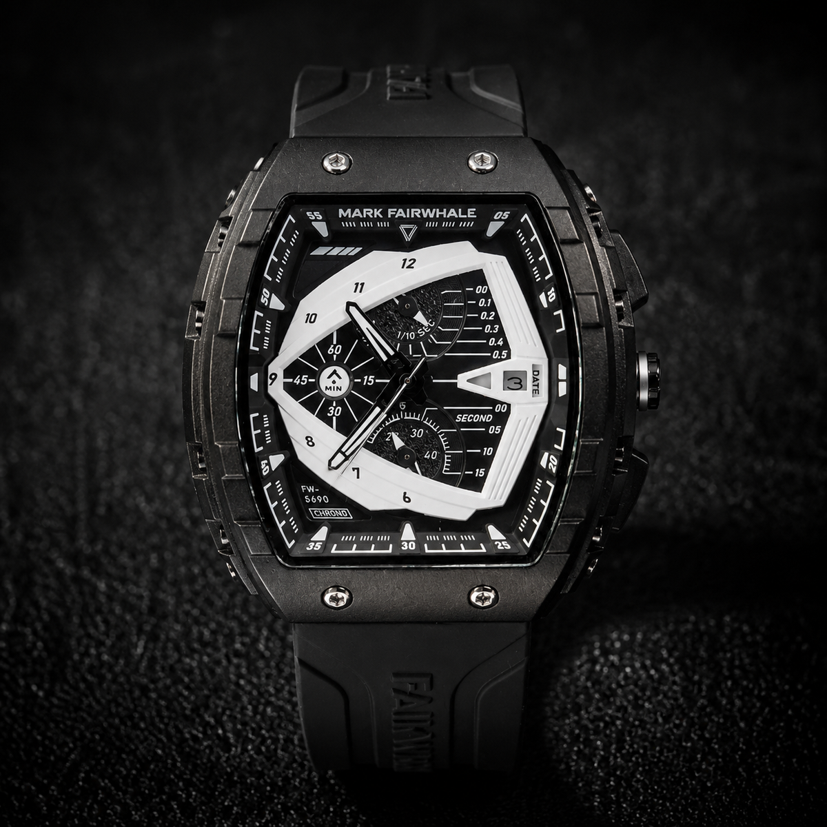 Mark Fairwhale FW-5690 Luxury Sport Watch – 1 Year Warranty | ساعة مارك فيرويل الرياضية – ضمان سنة كاملة