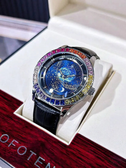 AOKULASIC Rainbow Automatic Mechanical Watch | ساعة رجالية فاخرة | 🚚 توصيل مجاني | 💳 الدفع عند الاستلام