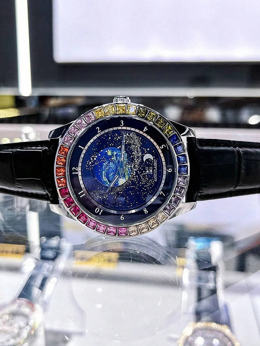 AOKULASIC Rainbow Automatic Mechanical Watch | ساعة رجالية فاخرة | 🚚 توصيل مجاني | 💳 الدفع عند الاستلام