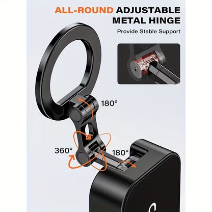 Portable Magnetic Phone Holder | حامل هاتف مغناطيسي محمول – Travel-Friendly Desktop Stand