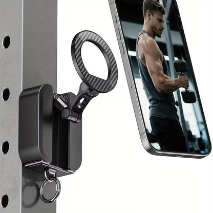 Portable Magnetic Phone Holder | حامل هاتف مغناطيسي محمول – Travel-Friendly Desktop Stand