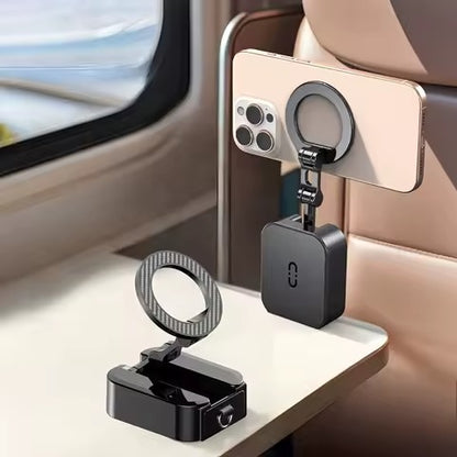 Portable Magnetic Phone Holder | حامل هاتف مغناطيسي محمول – Travel-Friendly Desktop Stand