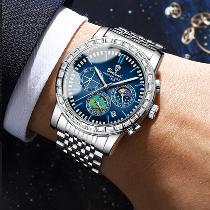 ⌚ BINBOND B8632 Luxury Men's Quartz Watch | ساعة بينبوند B8632 الرجالية الفاخرة | الدفع عند الاستلام (COD) | شحن مجاني داخل السعودية
