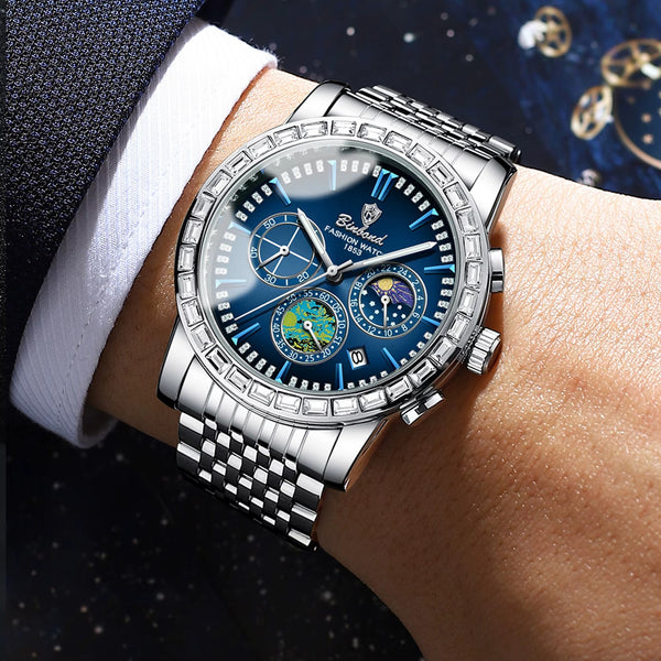 ⌚ BINBOND B8632 Luxury Men's Quartz Watch | ساعة بينبوند B8632 الرجالية الفاخرة | الدفع عند الاستلام (COD) | شحن مجاني داخل السعودية