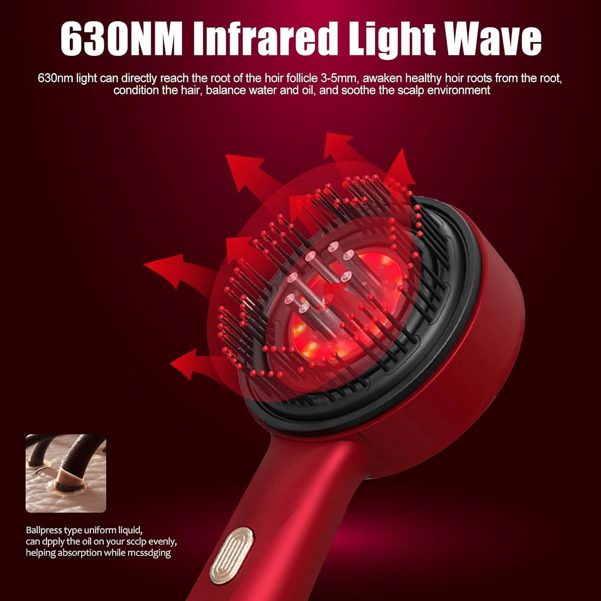 Smart Electric Scalp Massager & Hair Oil Applicator | Waterproof