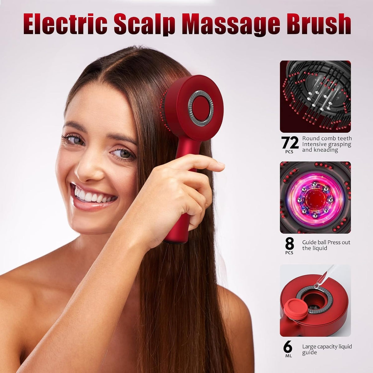Smart Electric Scalp Massager & Hair Oil Applicator | Waterproof