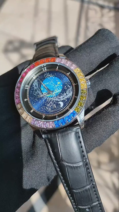 AOKULASIC Rainbow Automatic Mechanical Watch | ساعة رجالية فاخرة | 🚚 توصيل مجاني | 💳 الدفع عند الاستلام