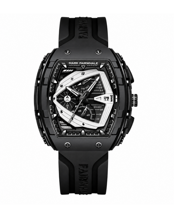 Mark Fairwhale FW-5690 Premium Sports Watch – Black Edition | ساعة مارك فيرويل الرياضية الفاخرة – الإصدار الأسود